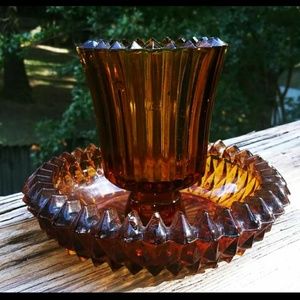 Vintage Candle Holder and Votive